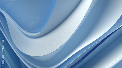A mesmerizing video showcases a dynamic abstract design with smooth flowing blue waves