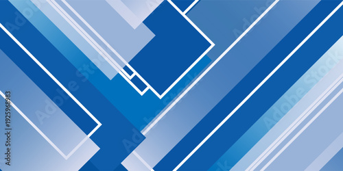 Abstract stripe blue background with dynamic effect. Motion vector Illustration with white lines decoration. Trendy dark navy blue gradients. Can be used for advertising, marketing, presentation