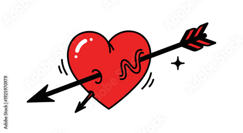 Heart Punctured by an Arrow.