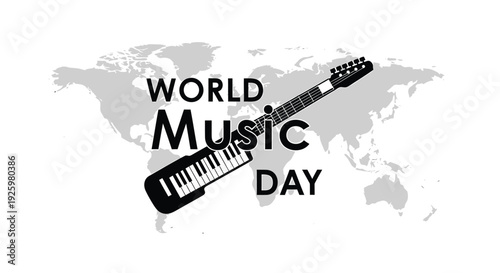 World Music Day vector graphic