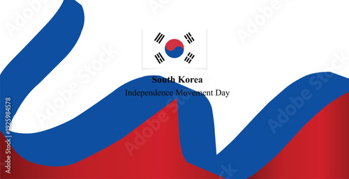 South korea independence movement day celebration banner