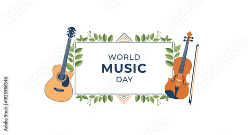 World Music Day vector illustration