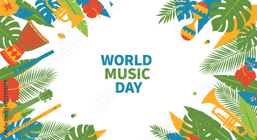 World Music Day vector illustration