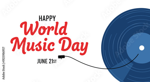 World Music Day vector graphic