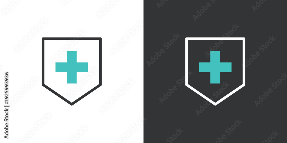 Obraz premium 病院の医療アイコン