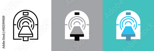 CT検査の医療アイコン