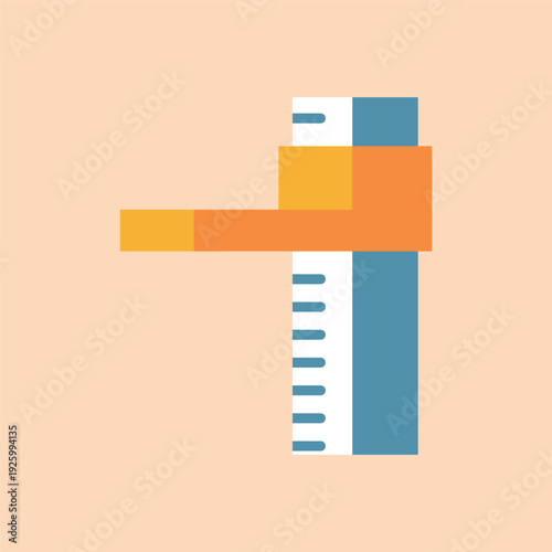 シンプルな身長計のベクターアイコン