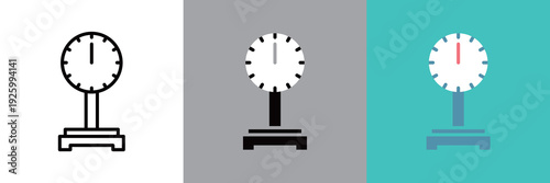 シンプルな体重計のベクターアイコン