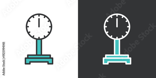 シンプルな体重計のベクターアイコン