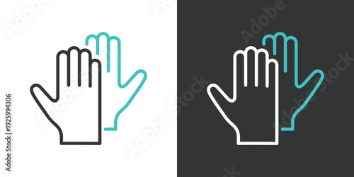 ビニール手袋アイコン