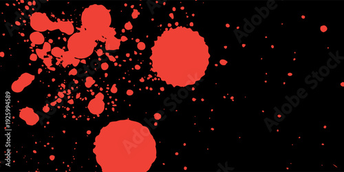 A dark and eerie background blending black and red tones to create a horror-inspired atmosphere