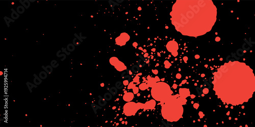 A dark and eerie background blending black and red tones to create a horror-inspired atmosphere