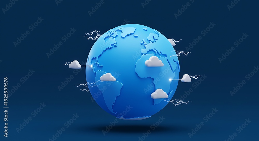 Fototapeta premium Global Network Flow