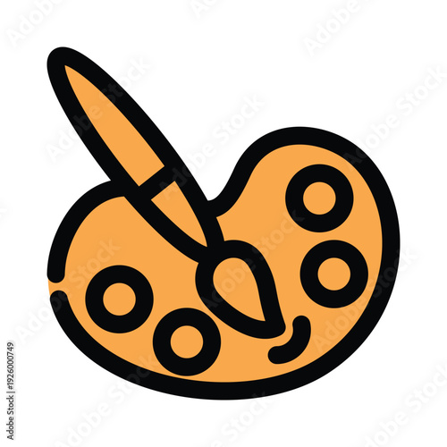 Paintbrush icon design template