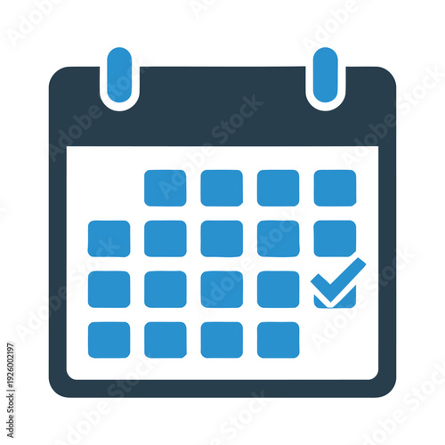 Calendar Check Icon – Schedule Approved Vector