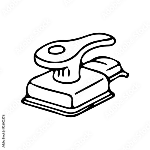 Zipper Slider Icon Outline