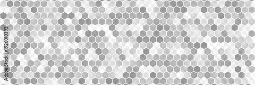 Hexagon pattern. Outline honeycomb background. Metal carbon material. Honey hive seamless print. Vector