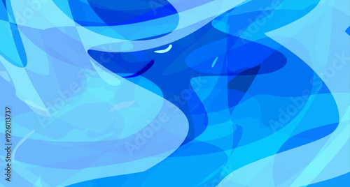 Abstract Translucent Fox Silhouette with Ethereal Orange and Blue Layered Waves