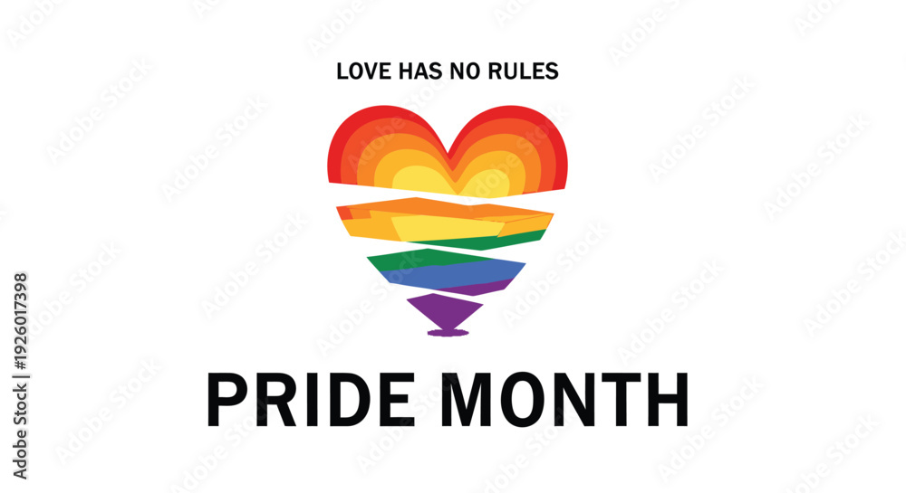 Fototapeta premium Pride Month LGBT vector icon