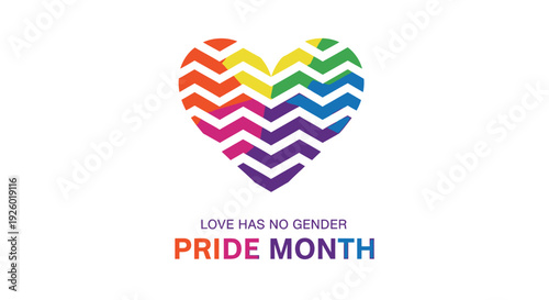 LGBTQ Pride Month heart icon