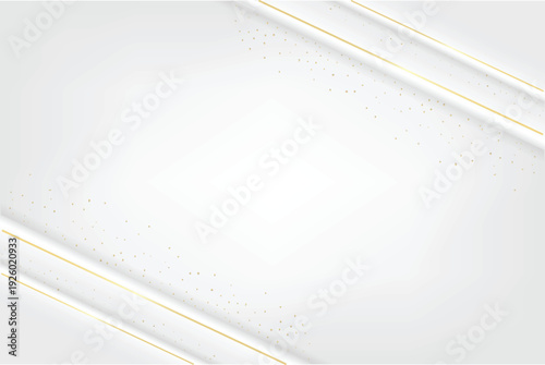 Minimal Luxury White Background with Golden Accents