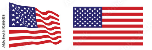 American Flags Displayed Together The Emblem of the United States of America with its Red and White Stripes and Stars Celebrating Patriotism