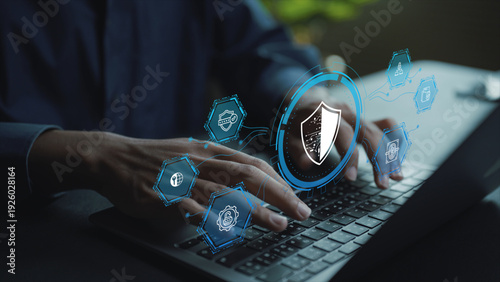 Photos Digital cyber security concept