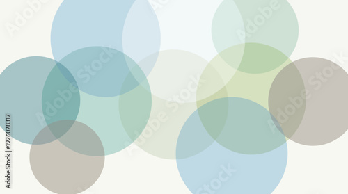 Vibrant overlapping circles in pastel shades create dynamic modern design