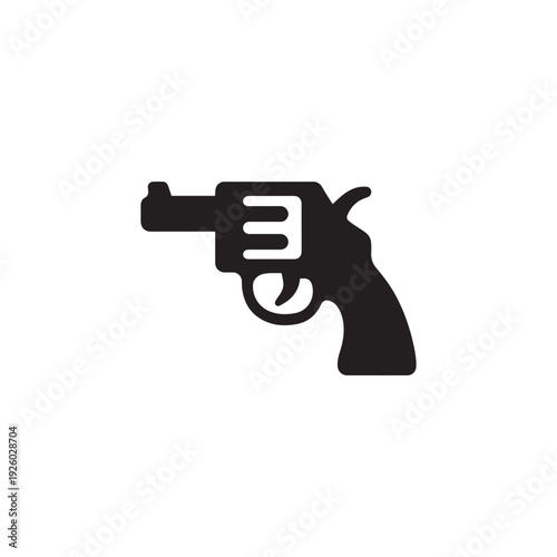 Military stunt gun weapon icon silhouette vector design art illustration