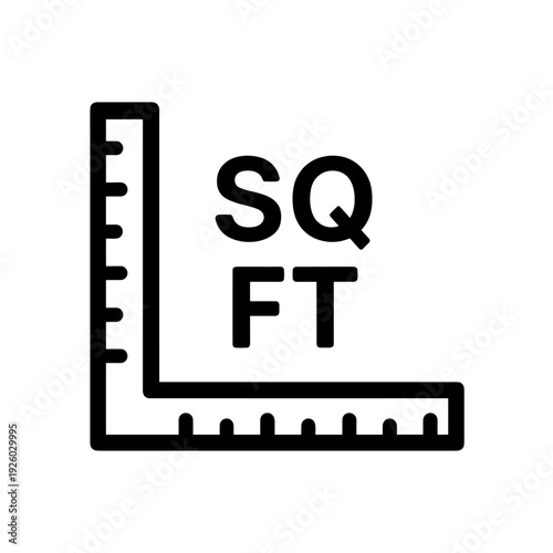 Square Footage Measurement Ruler for Real Estate and Property Listing