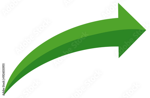 Green arrow vector icon showing direction symbol with flat style design. Jump icon	