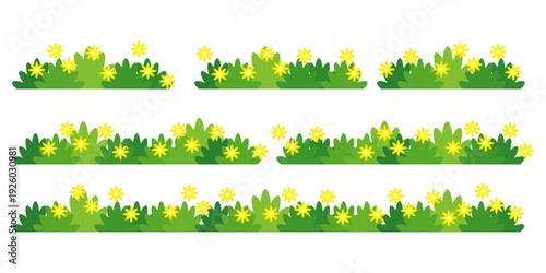 green grass illustration, sustainable grass nature, grass design in flat style