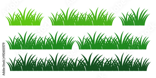 green grass illustration, sustainable grass nature, grass design in flat style