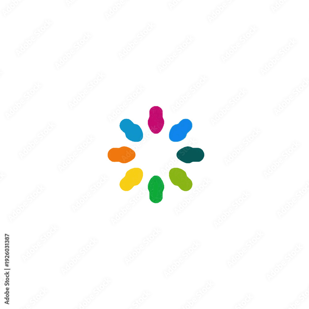 Fototapeta premium colorful paw prints