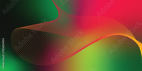 YellowGreen Glowing magenta, black, and YellowGreengradient waves flowing across a dark grainy background with soft luminous highlights, ideal for modern header, banner, and poster designs.