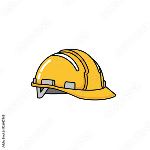 A yellow hard hat for construction workers