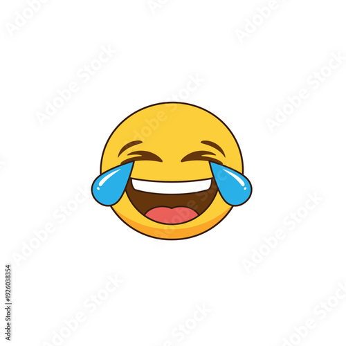 A laughing emoji with tears of joy