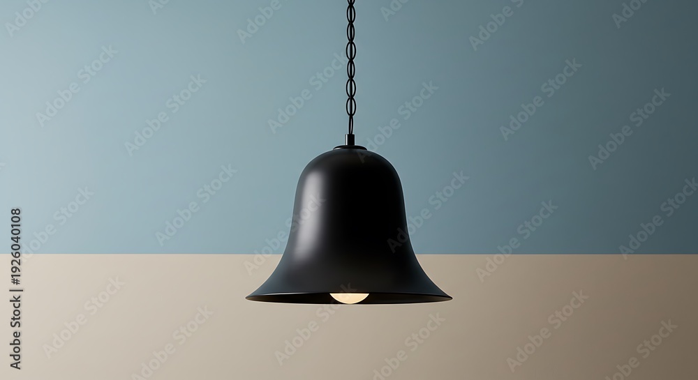 Obraz premium Matte Black Bell Lamp