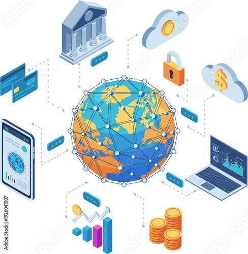 Isometric Global Digital Finance Network with Online Banking