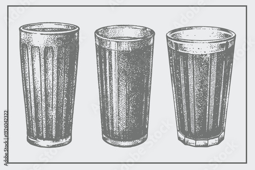 Realistic Glass sketch engraving vector illustration. hand-drawn vintage wine Glass on white background. menu design or restaurant elements confectionery