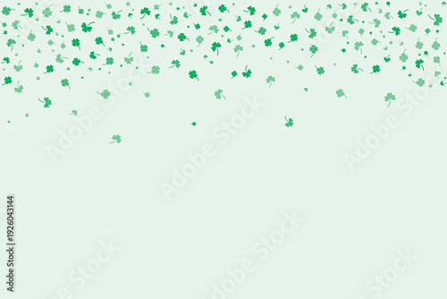 St. Patrick's Day Falling Shamrocks Background