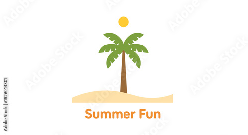 Summer vacation icon