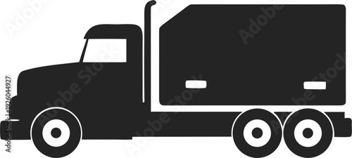 truck silhouette vector
