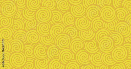 Design background swirl yellow unique abstract snail motif