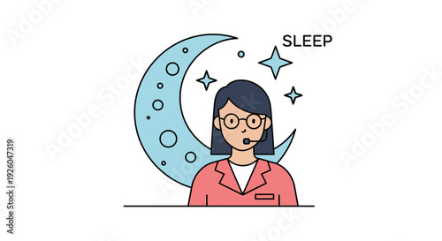 Businesswoman struggling with sleep deprivation at work