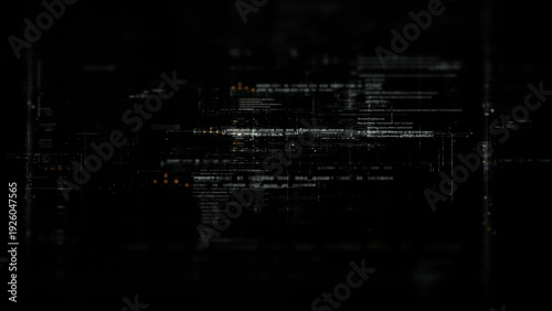 Futuristic digital data network with glowing cyber interface grids and dynamic light streams representing artificial intelligence, cybersecurity, fintech systems, blockchain infrastructure, and cloud 