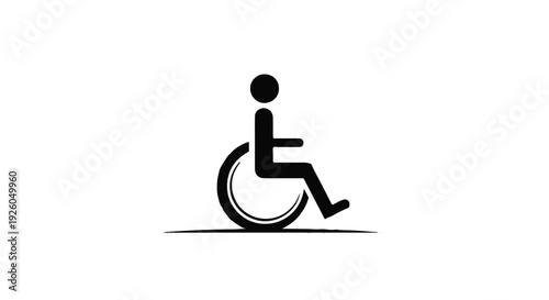 Icon representing accessibility and mobility for individuals using a wheelchair.