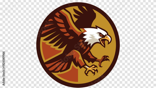 Schilderij op canvas Eagle Emblem Logo Design | Mascot Vector Art | Sports Team Branding