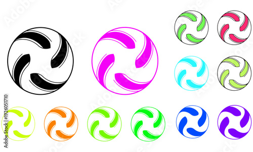 Fractal patterns and geometric shapes with colorful swirls and symmetrical designs