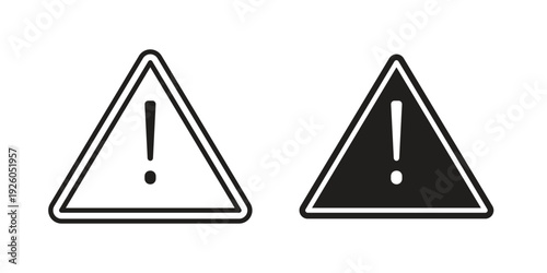 Risk icon, line symbols on white background. EPS10